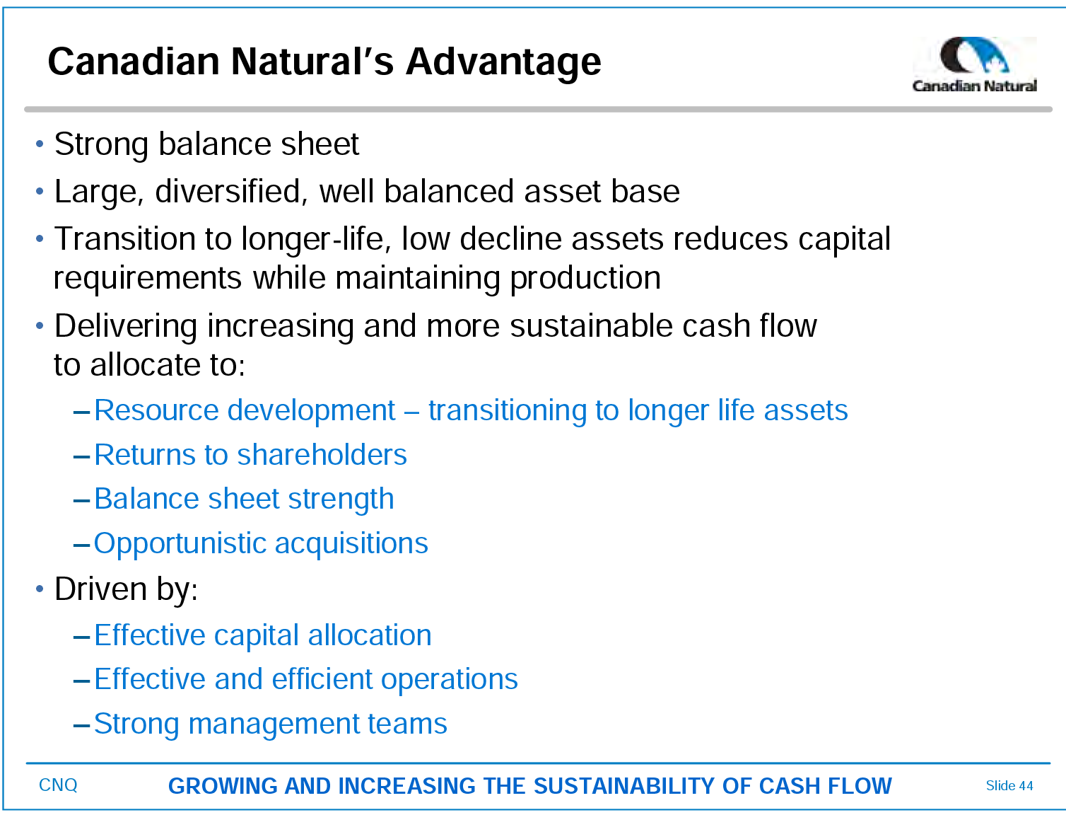December 2015 Investor Presentation – Canadian Natural Resources Limited (CNRL) – slide 36