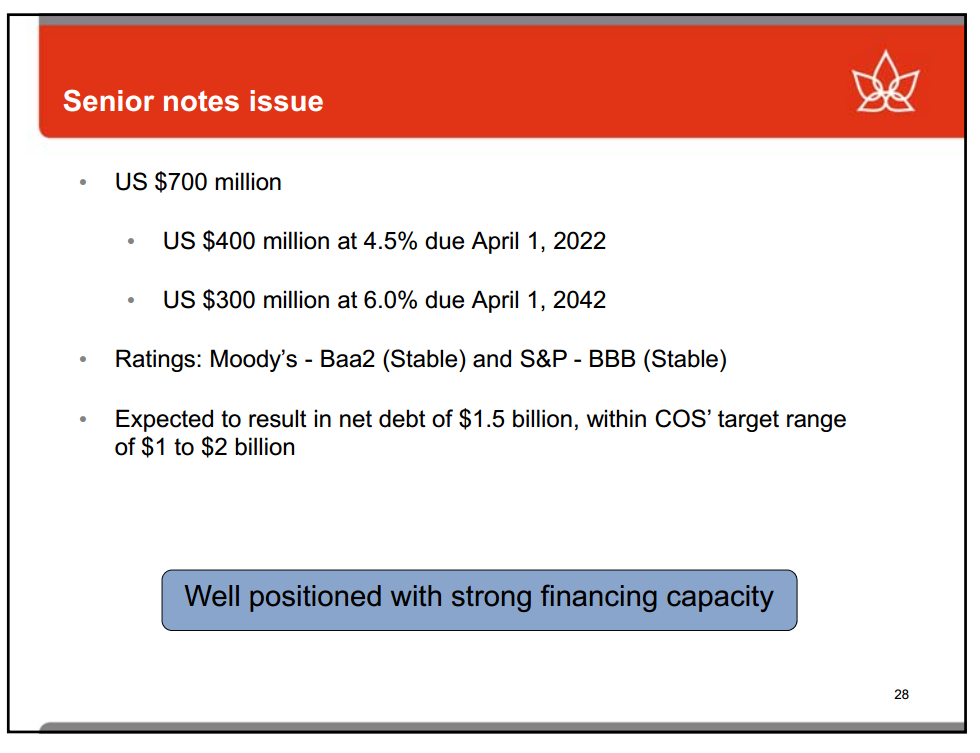 Euro Pacific Capital Global Investment Conference – Canadian Oil Sands Limited – slide 26