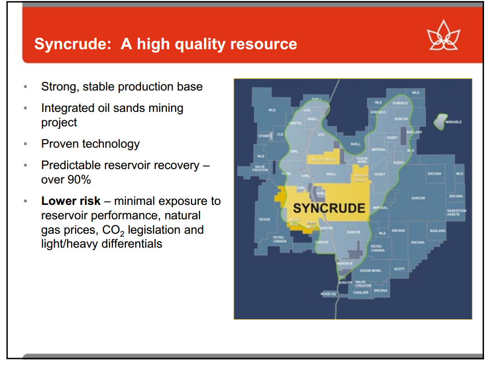 Barclays CEO Energy Power Conference – Canadian Oil Sands Limited – slide 3