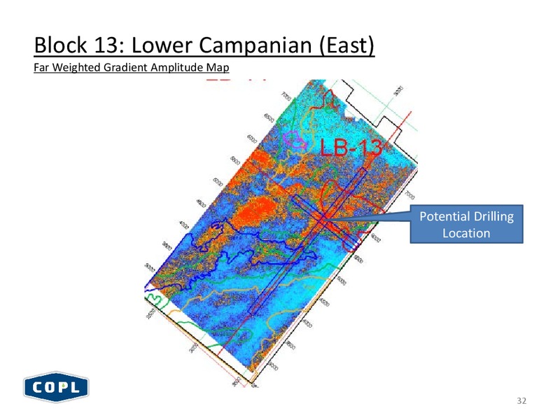 FIRST ENERGY GLOBAL ENERGY CONFERENCE – Canadian Overseas Petroleum Ltd – slide 31