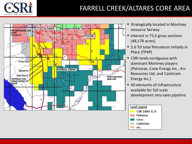September 2015 Corporate Presentation – Canadian Spirit Resources Inc. – slide 6