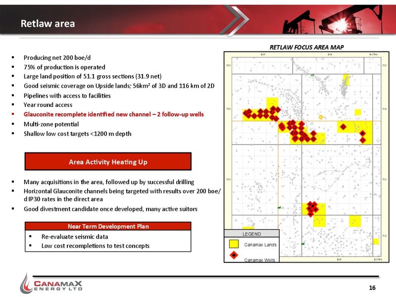 JUNE 2015 INVESTOR PRESENTATION – Canamax Energy Ltd. – slide 15