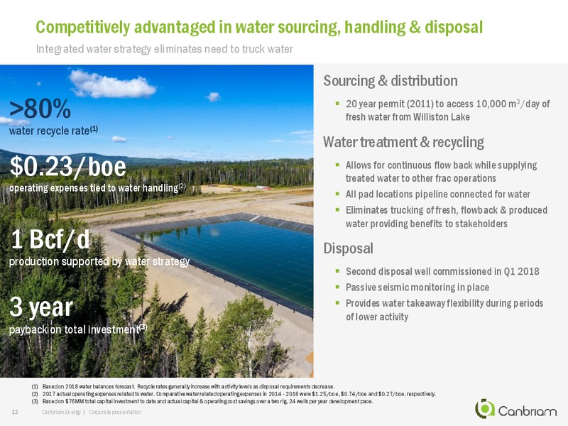 January 2019 Corporate Presentation – Canbriam Energy – slide 13