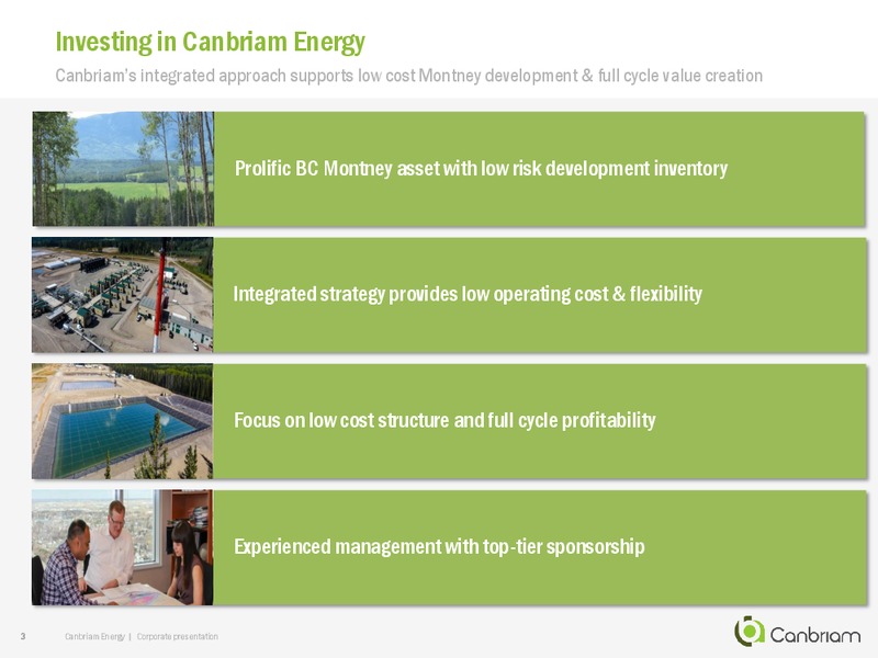 August 2018 Corporate Presentation – Canbriam Energy – slide 2