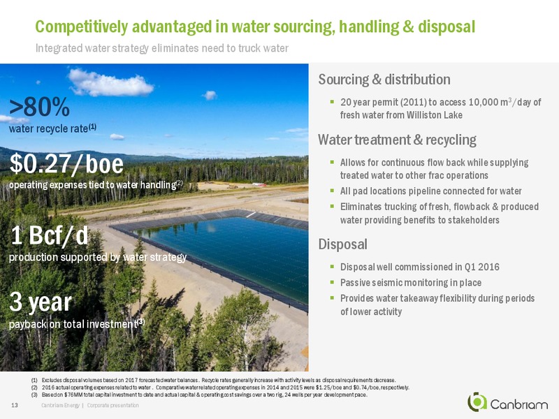 September 2017 Corporate Presentation – Canbriam Energy – slide 13