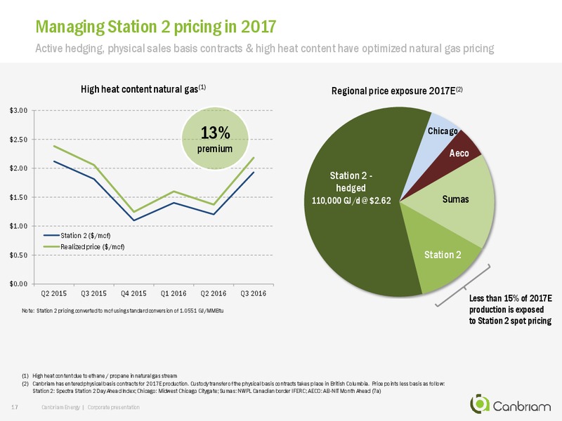 November 2016 Investor Presentation – Canbriam Energy – slide 17