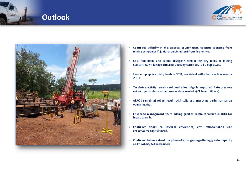 2013 ANNUAL RESULTS – Capital Drilling Ltd – slide 13