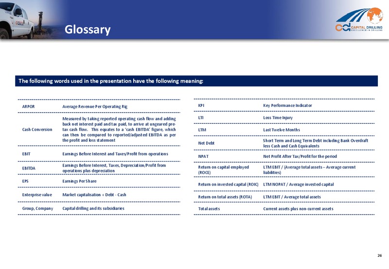 2013 ANNUAL RESULTS – Capital Drilling Ltd – slide 25