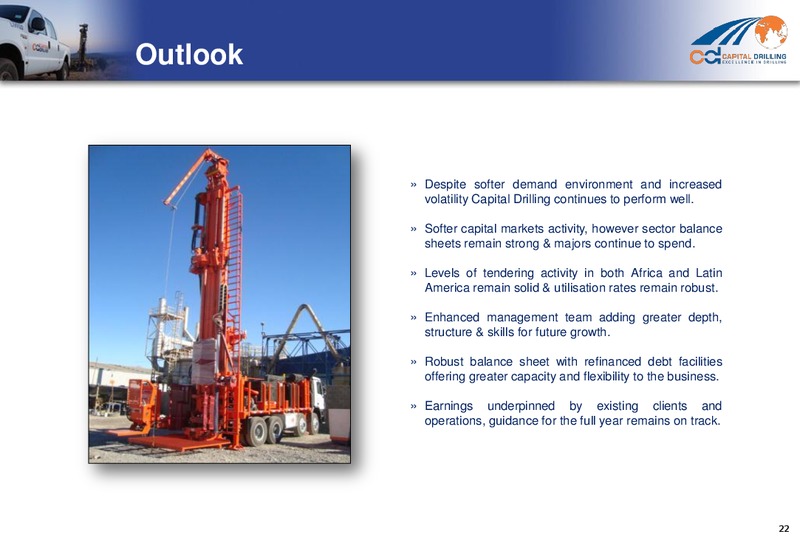 H1 2012 RESULTS – Capital Drilling Ltd – slide 21