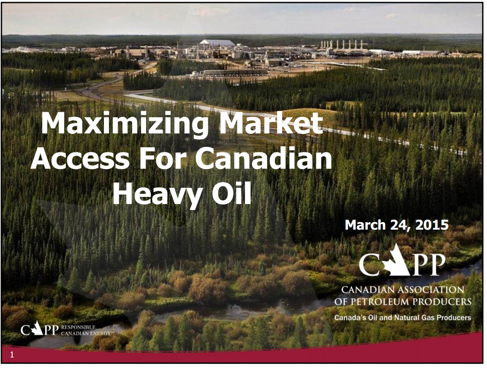 Maximizing Market Access for Canadian Heavy Oil – Capp Petroleum Llc – slide 1