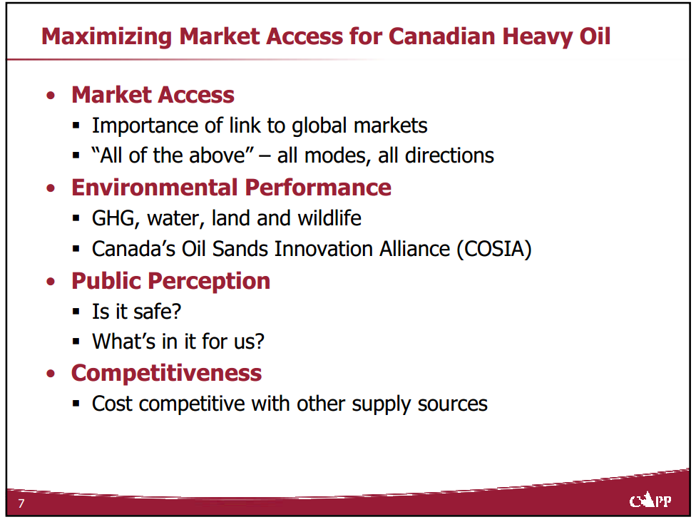Maximizing Market Access for Canadian Heavy Oil – Capp Petroleum Llc – slide 7