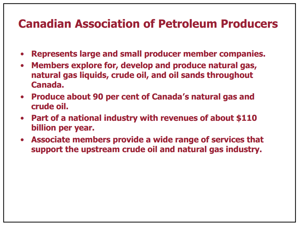 Canadian Energy Supply Chain Forum – Capp Petroleum Llc – slide 2