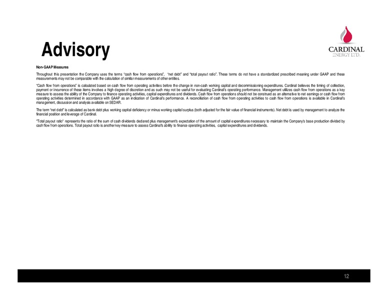 JANUARY 2015 CORPORATE PRESENTATION – Cardinal Energy Ltd. – slide 11