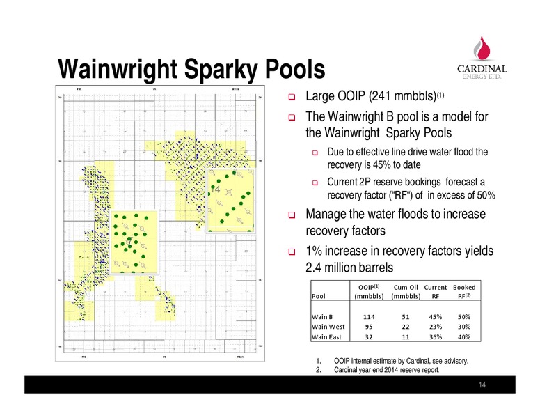 JUNE 2015 INVESTOR PRESENTATION – Cardinal Energy Ltd. – slide 14