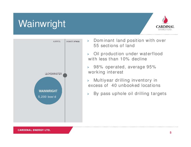 June 2016 Corporate Presentation – Cardinal Energy Ltd. – slide 4