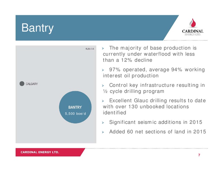 June 2016 Corporate Presentation – Cardinal Energy Ltd. – slide 6