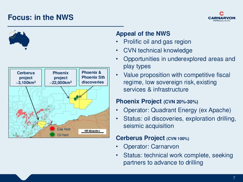 JULY 2015 INVESTOR PRESENTATION – Carnarvon Petroleum Ltd. – slide 6