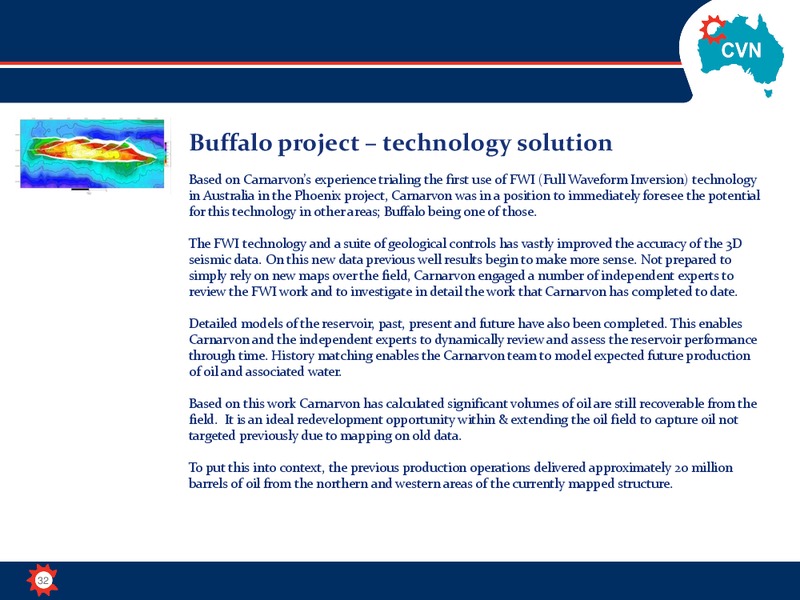 April 2018 Corporate Presentation – Carnarvon Petroleum Ltd. – slide 31