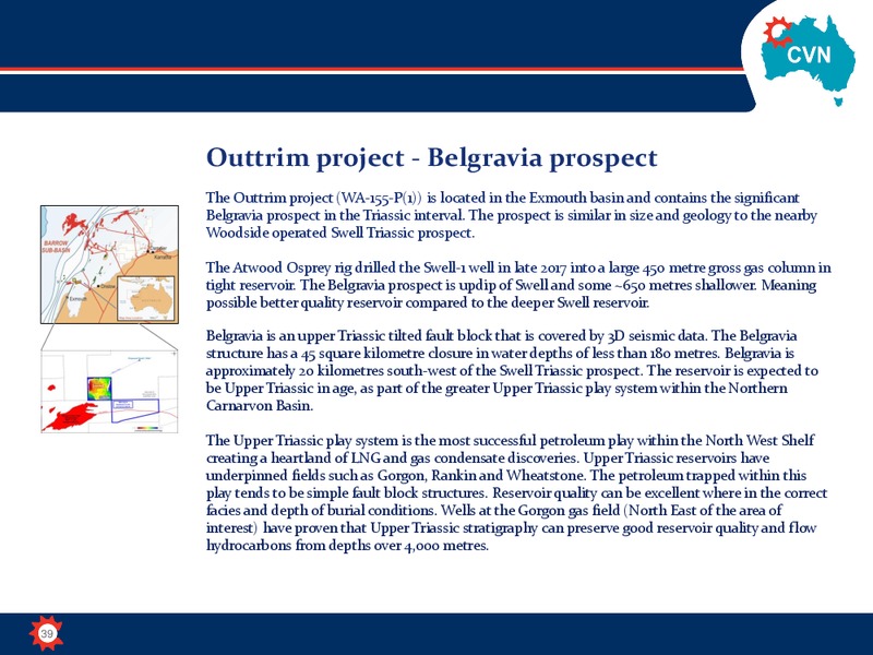 April 2018 Corporate Presentation – Carnarvon Petroleum Ltd. – slide 38