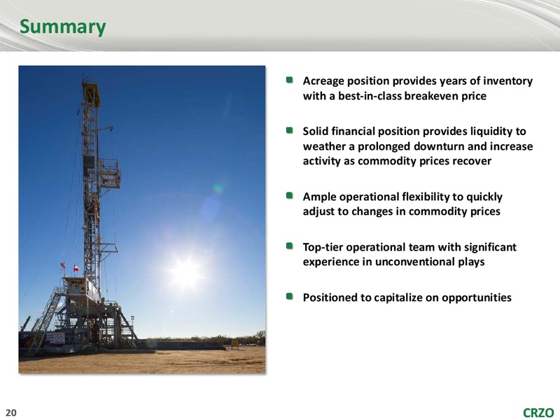 EnerCom The Oil and Gas Conference 2016 – Carrizo Oil & Gas Inc. – slide 19