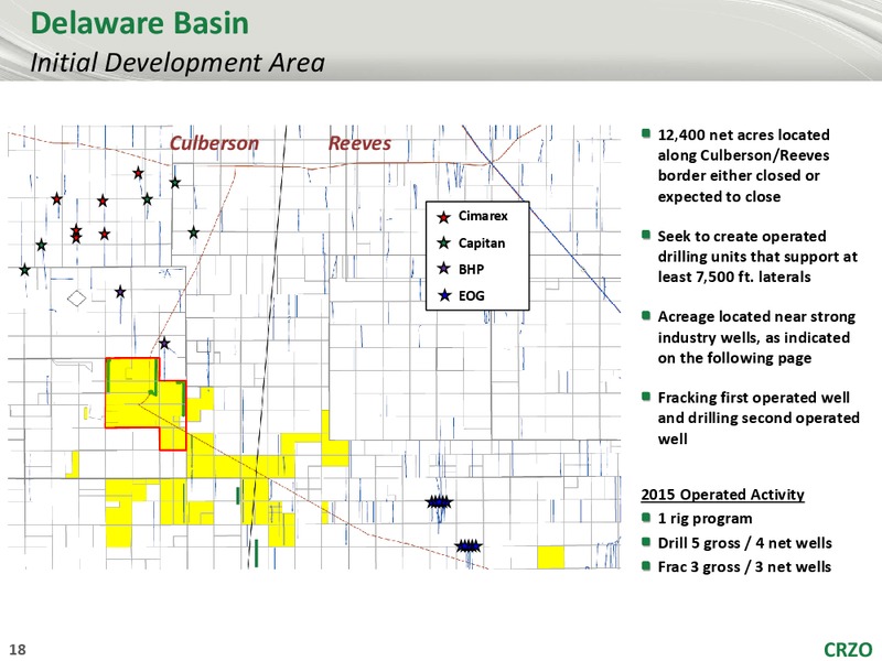 JOHNSON RICE 2015 ENERGY CONFERENCE – Carrizo Oil & Gas Inc. – slide 17