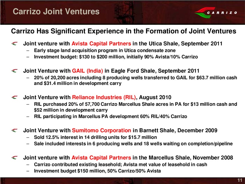 Global Hunter Securities 100 Energy Conference – Carrizo Oil & Gas Inc. – slide 9
