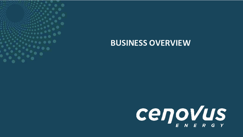 December 2023 Investor Presentation – Cenovus Energy Inc. – slide 19