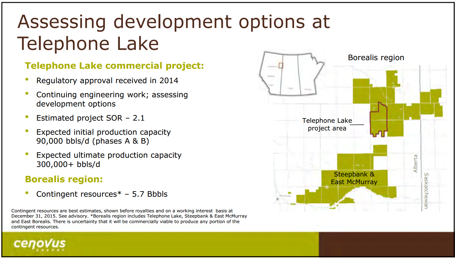 February 2016 Investor Presentation – Cenovus Energy Inc. – slide 26