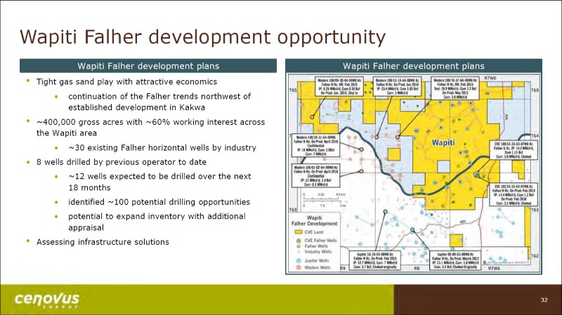July 2017 Corporate Presentation – Cenovus Energy Inc. – slide 33
