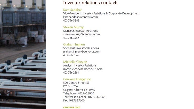 July 2017 Corporate Presentation – Cenovus Energy Inc. – slide 48