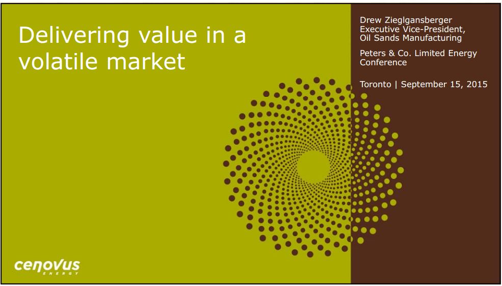 Peters and Company Limited Energy Conference – Cenovus Energy Inc. – slide 1