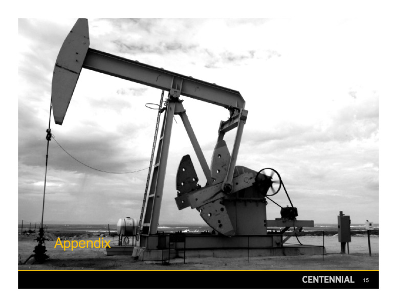 Third Quarter 2021 Earnings Presentation – Centennial Resource Development – slide 14
