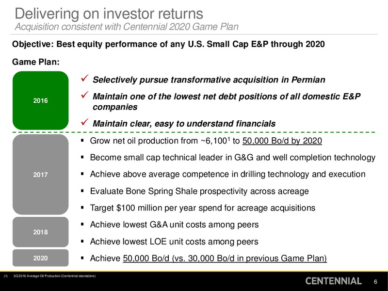 Silverback Exploration Acquisition – Centennial Resources Development – slide 5