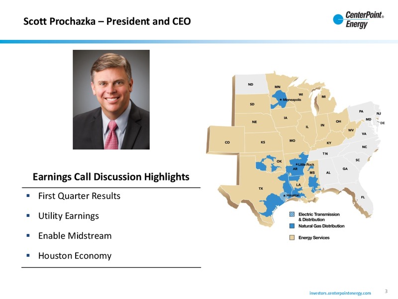 Q1 2015 Earnings Call – Centerpoint Energy, Inc. – slide 2