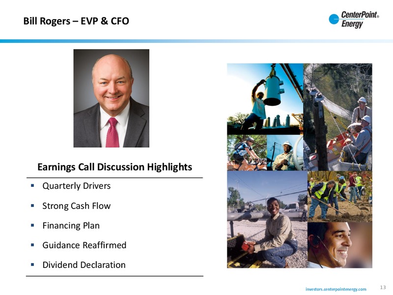 Q1 2015 Earnings Call – Centerpoint Energy, Inc. – slide 12