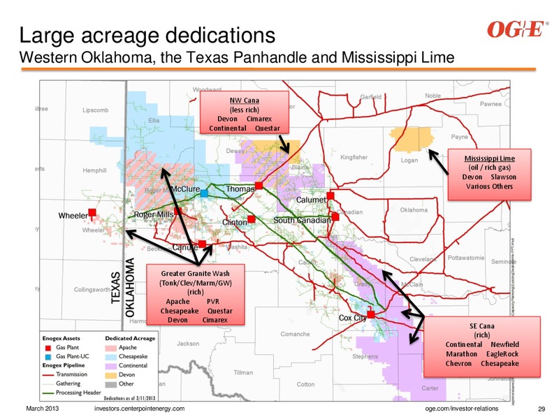 MARCH 2013 INVESTOR PRESENTATION – Centerpoint Energy, Inc. – slide 29