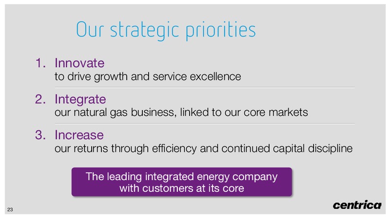 FEBRUARY 2014 INVESTOR PRESENTATION – Centrica Plc – slide 23
