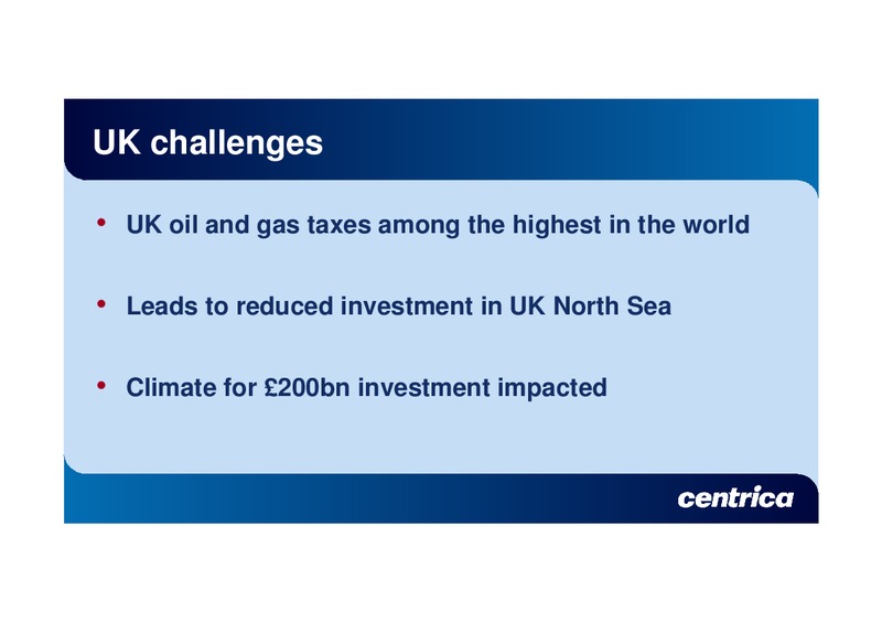 MAY 2011 ANNUAL GENERAL MEETING – Centrica Plc – slide 7