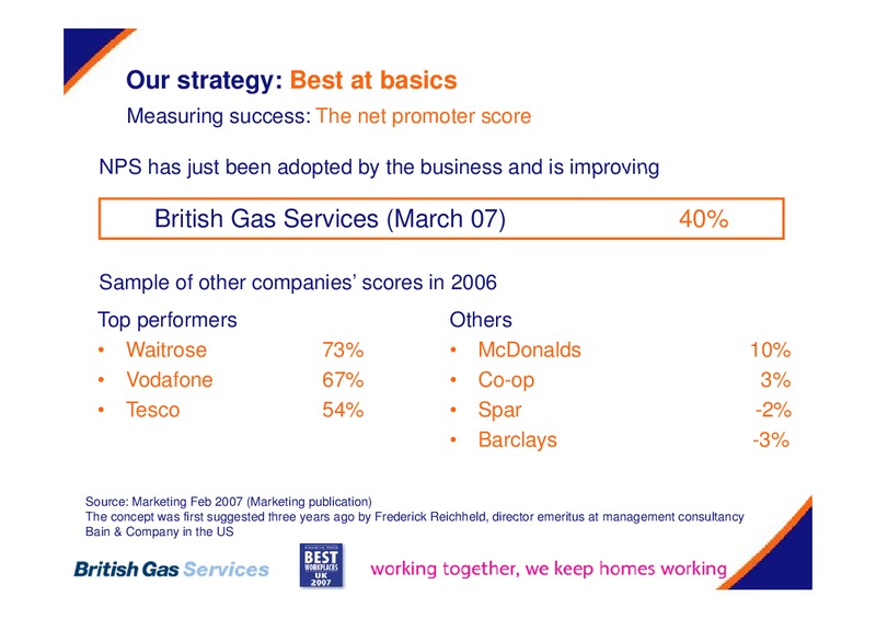 MAY 2007 INVESTOR PRESENTATION – Centrica Plc – slide 28