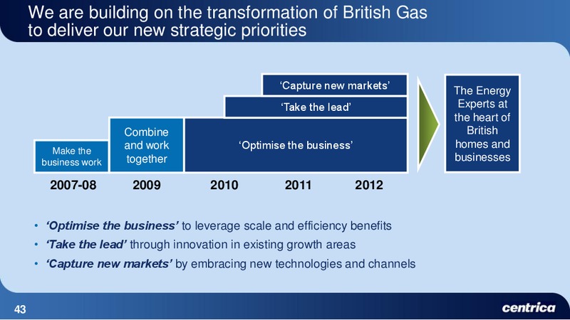 JUNE 2010 INVESTOR PRESENTATION – Centrica Plc – slide 43