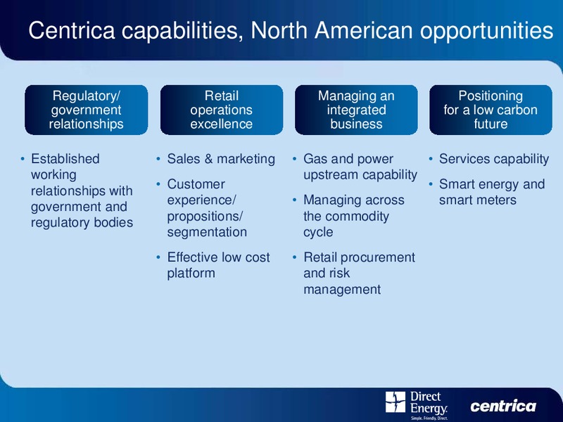 DIRECT ENERGY INVESTOR DAY – Centrica Plc – slide 17