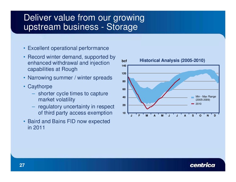 JULY 2010 INVESTOR PRESENTATION – Centrica Plc – slide 27