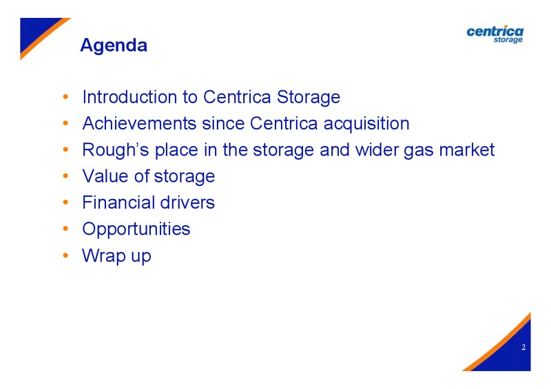 OCTOBER 2006 INVESTOR PRESENTATION – Centrica Plc – slide 2