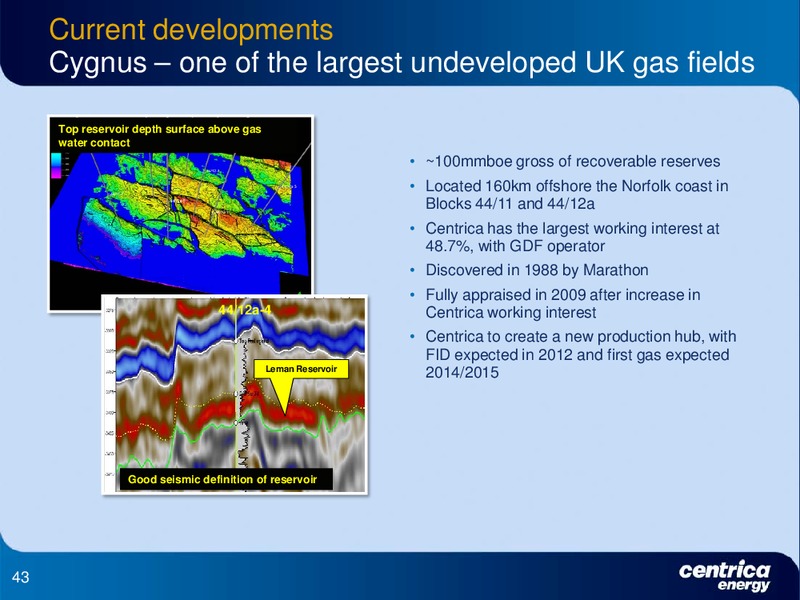 DECEMBER 2011 INVESTOR PRESENTATION – Centrica Plc – slide 43
