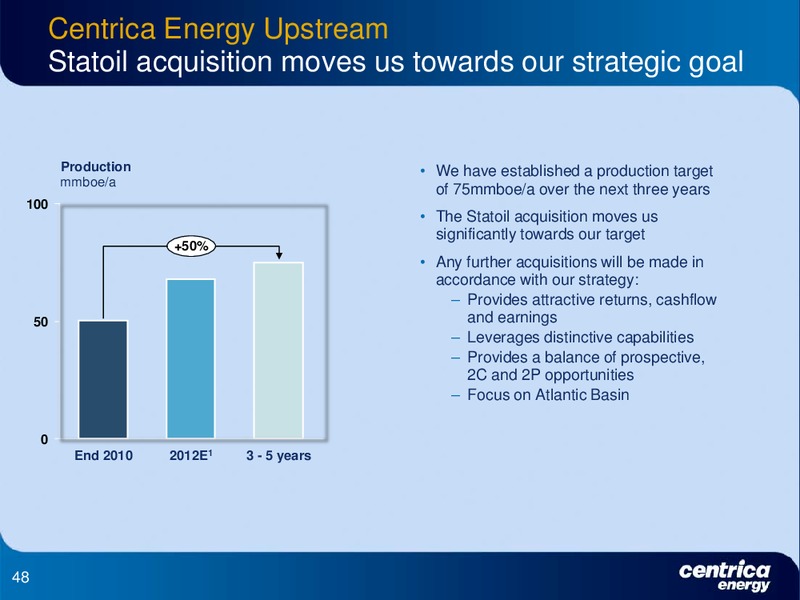 DECEMBER 2011 INVESTOR PRESENTATION – Centrica Plc – slide 48