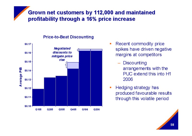 DECEMBER 2005 INVESTOR PRESENTATION – Centrica Plc – slide 58