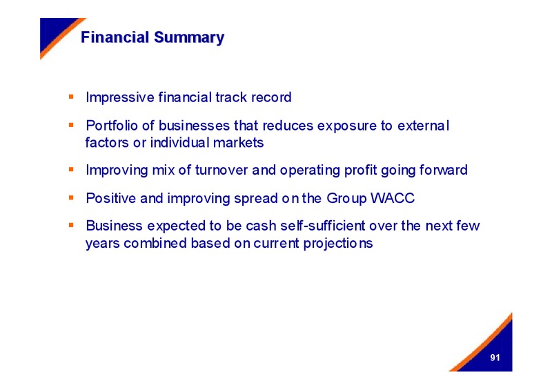 DECEMBER 2005 INVESTOR PRESENTATION – Centrica Plc – slide 91