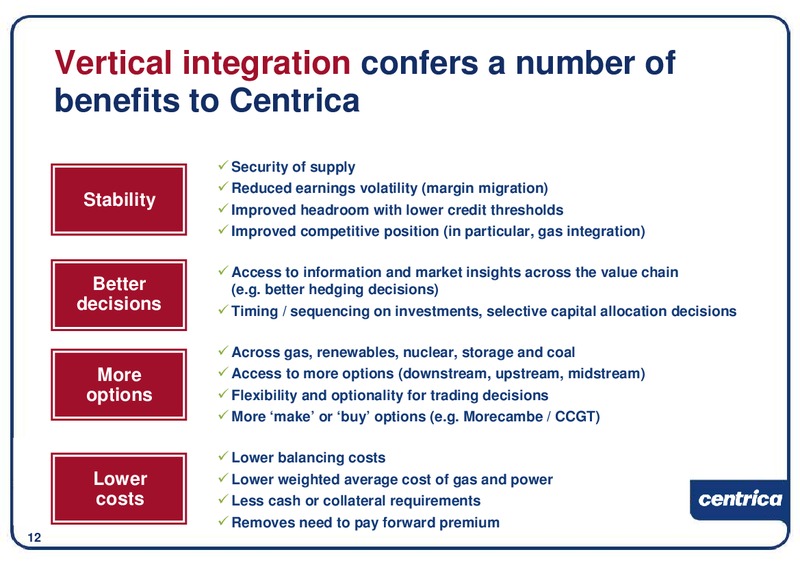 DECEMBER 2009 INVESTOR PRESENTATION – Centrica Plc – slide 13