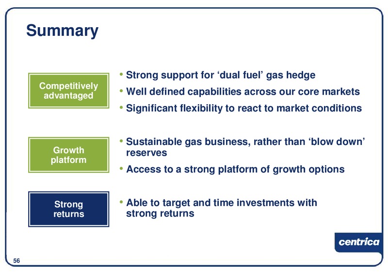 DECEMBER 2009 INVESTOR PRESENTATION – Centrica Plc – slide 57