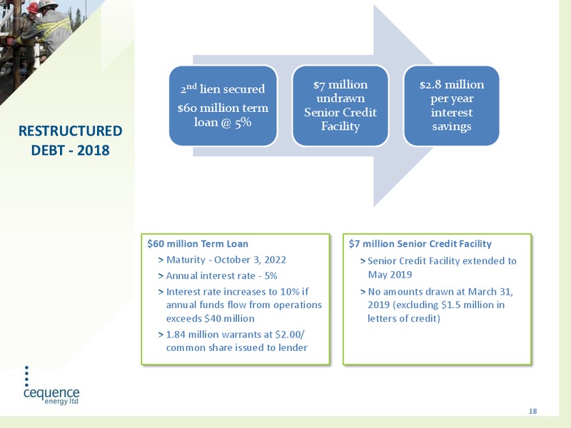 May 2019 Corporate Presentation – Cequence Energy Ltd. – slide 17